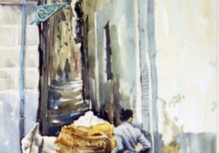 Blue Shoes White Donkey, by Clark Hulings