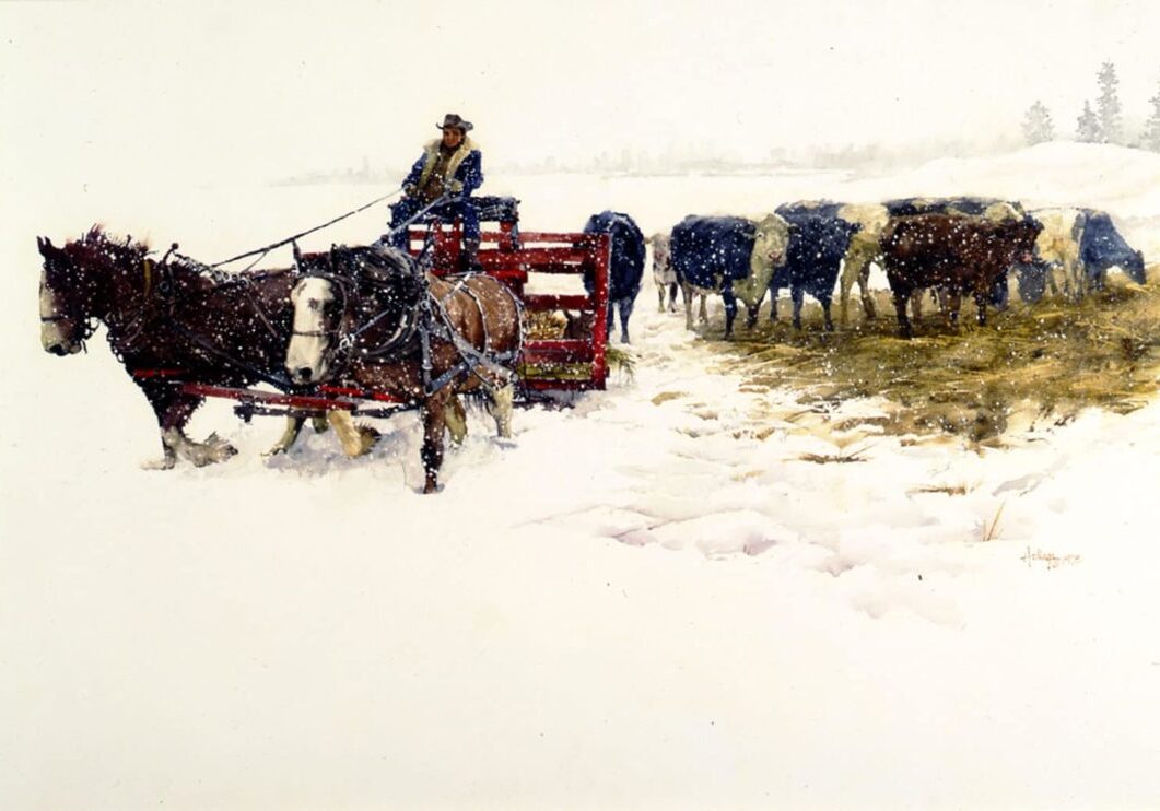 Montana Winter, by Clark Hulings