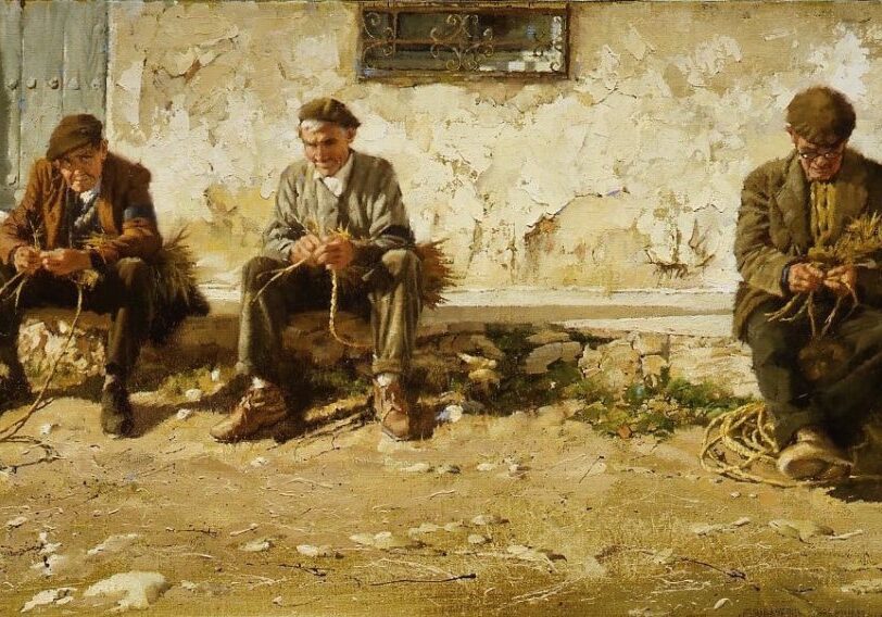 Rope Weavers of Belmonte, by Clark Hulings