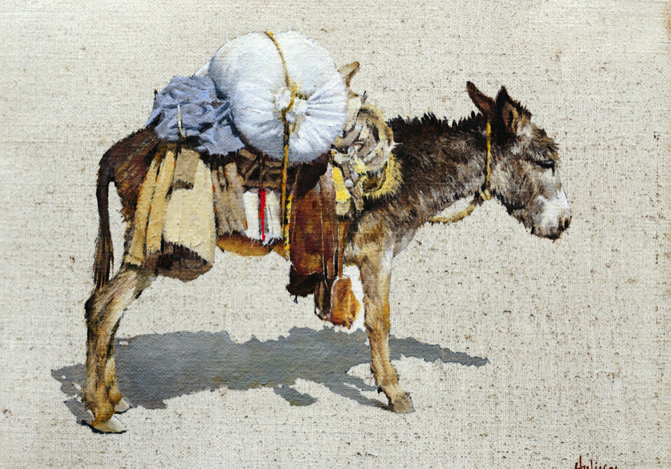 Sack Burro by Clark Hulings