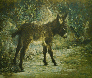 Elizabeth's Burro, by Clark Hulings