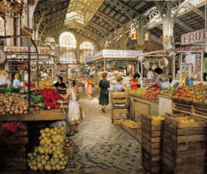 Interior Market, Valencia by Clark Hulings