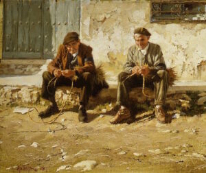 Rope Weavers of Belmonte, by Clark Hulings